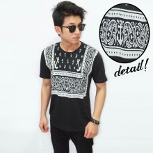 Anchor Ethnic Tee Black