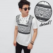 Anchor Ethnic Tee White