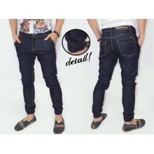 Joggers Pants Denim Dark Indigo