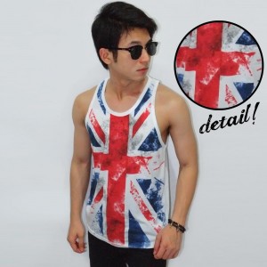 Mens Tank Top England Flag