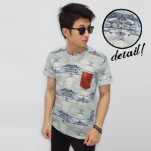 Abstract Dye Layer Tee