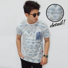 Blue Pyramid Tribal Tee