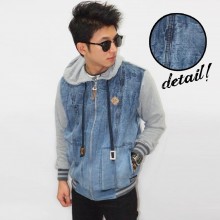 Jacket Denim Blue Fibers Washed