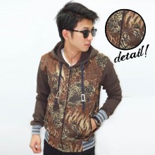 Jacket Leopard and Tiger Brown