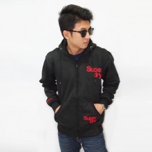 Jacket Simple Flocking Black