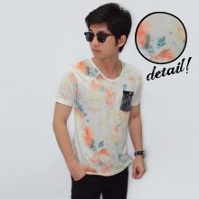 Abstract Brush Painting Tee