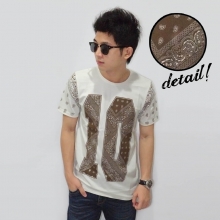 Batik Ten Print Broken White