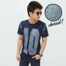 Batik Ten Print Navy