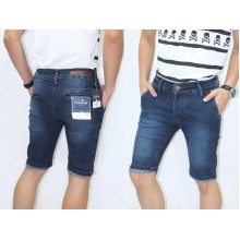 Celana Pendek Jeans Faded Dark Blue