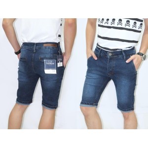 Celana Pendek Jeans Faded Dark Blue