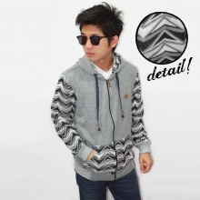 Jacket Sleeve Splash Monochrome