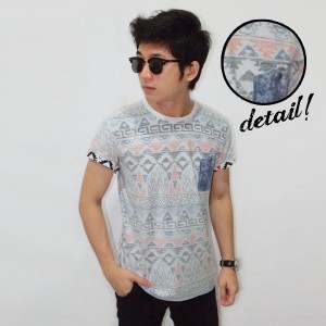 Opposite Tribal Printing Tee