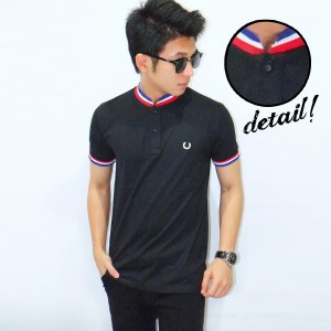 Polo Neck Shanghai Three Line Black - Limited