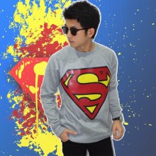 Sweater Superman Soft Grey - Superheroes