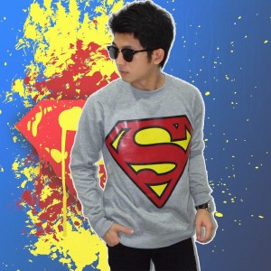 Sweater Superman Soft Grey - Superheroes