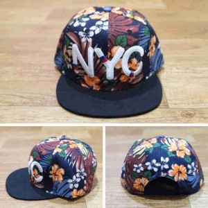 Topi Snapback NYC Floral Vector
