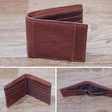 Dompet Leather Side List Brown 8003