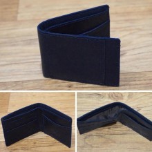 Dompet Leather Side List Dark Navy 8003