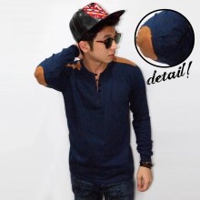 Shoulder Elbow Patch 5 Buttons Navy