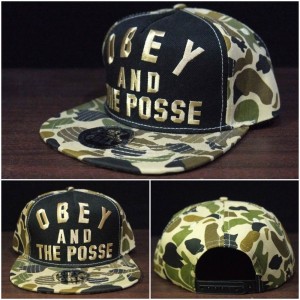Topi Snapback Obey and The Posse Army