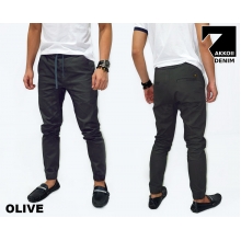 Jogger Pants Chino Basic Kakkoii Olive