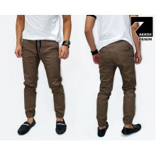 Jogger Pants Chino Basic Kakkoii Brown