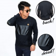 Jumper Middle Block Leather Black