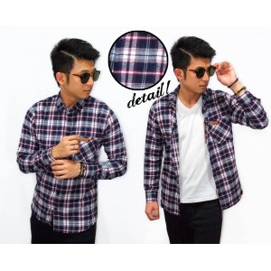 Kemeja Flannel Harris Royal Navy