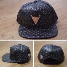 Topi Snapback Hater Leather Gold Stars