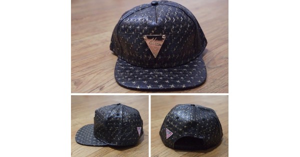 Topi Snapback Hater Leather Gold Stars