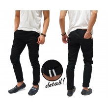 Celana Panjang Chino With Ribbon List Black