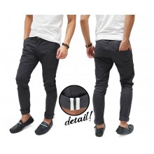 Celana Panjang Chino With Ribbon List Grey