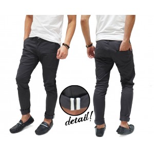Celana Panjang Chino With Ribbon List Grey