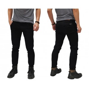 Jeans Pants Basic Skinny Kakkoii Black