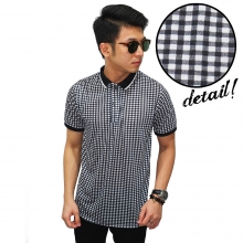 Polo Gingham Check Black and White
