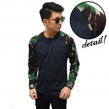 Raglan Sleeve Camouflage Army Dark Green