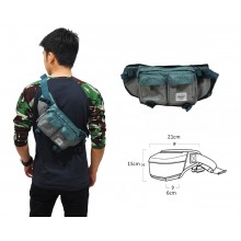 Waist Bag Premium Double Pocket Green