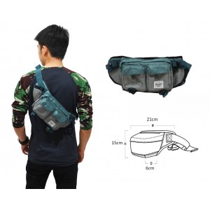 Waist Bag Premium Double Pocket Green