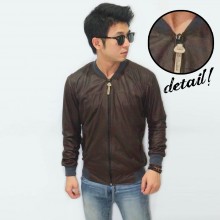 Varsity Leather Dark Brown
