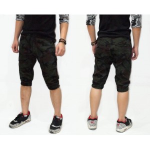 Joggers Capri Pants Dark Green Army
