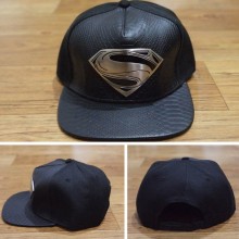 Topi Snapback Man Of Steel Combine Leather