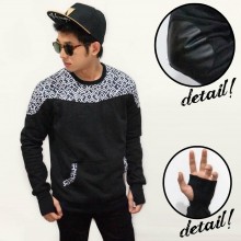 Jumper Fingerless Top Square Pattern