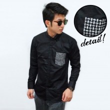 Kemeja Shanghai Pocket Webbing Black