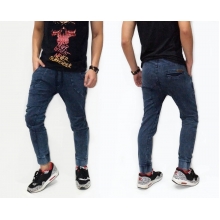 Sweatpants Denim Terry Wash Dark Indigo