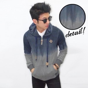Jacket Dye Washed Navy Grey