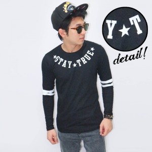 Long Sleeve Tee Stay True Black