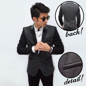 Mens Classy Blazer Dotty Pattern