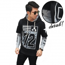 Sweater Hoodie Double Layer With Sleeve T-Shirt Liberty