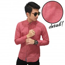 Kemeja Basic Oxford Pink Peach