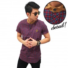 Kemeja Short Logan Modern Tartan
